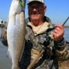 Ricky Tribble of  Winnie, TX landed this 27inch 7lb trout on a sonic spoon.