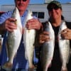Ray and Kim Horten of Spring, TX nabbed these nice 4lb specks nightfishing with plastics.