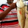 Karl Devers of Houston nabbed this 26inch red on a finger mullet.