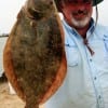 John Nelson of Conroe, TX took this nice 17inch flounder on a live croaker.