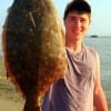 Joshua Laboyteaux of Kilgore, TX landed this huge 23inch- 5 lb flounder  while fishing a saltwater assasin.