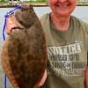 Carolyn Roberts of Dangerfield, TX fished a berkley gulp for this 20inch flounder.