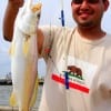 Juan Amaya of Houston caught this nice sand trout on cut bait.