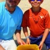 On Their Annual Father and Son crabbbing trip to Rollover Pass Jason and 10yr old Mathew Kaptchinskie of Cryatal Beach filled their bucket with some great eating.