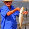 Hank Fisher of Houston wade-fished Rollover bay with a shrimp and popping cork to catch this 22inch speckled trout.