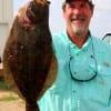Gerald Foshee of Houston wade fished the rollover bay with a berkley gulp for this nice flounder