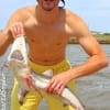 David Everitt of Keller, TX took JAWS, a 3 ft blacktip on dead shrimp