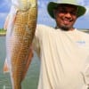 Edward James of Beaumont TX landed this nice 32 inch Tagger Bull Red while fishing a finger mullet