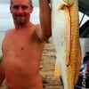 James Skufca of Cleveland TX nabbed this HUGE 37 inch tagger bull red fishing shad