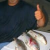 Thumbs up for Anthony Martin of Dayton and thee nice specks he caught on soft plastics while night-fishing