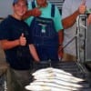 William and Hunter Muncraes along with WT Bracken of Pineland TX night-fished soft plastics for these nice trout