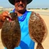 Don Kernan of Port Bolivar TX nabbed these nice flounder on finger mullet