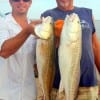 Father and Son- Ron and Justin Foster of Dallas took these nice slot reds on finger mullet