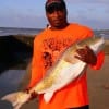 Hinklin Krewe angler Vernon Watkins of Austin TX caught and released this HUGE 40inch Bull Red he caught on a finger mullet