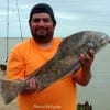 Javier Martinez of Humble TX landed this black drum beauty while fishing live shrimp