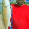 Johnny Nicar of Huffman TX got in on the PM run of reds catching 3 but only keeping this 28 inch slot red on finger mullet