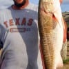 Jon Dansty of Poynor TX landed this nice 34 inch tagger bull red on a finger mullet