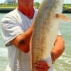 Live croaker took this 32 inch tagger bull red that Ted Vega of Rollover Pass caught and released
