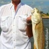 Ron Pullum of Huffman TX fished a finger mullet for this 26 inch slot red