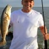 Roy Hudgens of Spring TX caught his very first redfish here at Rollover on a finger mullet, WTG Roy