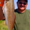 Rudy Nuncio of Houston took this 25 inch slot red on a finger mullet