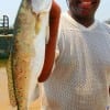 Spring TX angler Paul Jones fished a live shrimp to catch this really nice 24 inch speckled trout, his largest to date