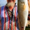 Ted Aylor of Douglas TX took this 26 inch slot red on a finger mullet