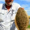 Town Bluff TX angler Chris Willet took this nice 17 inch flounder on finger mullet