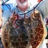 Conroe TX angler John Nelson took these nice flounder on Berkley Gulp and mud minnows