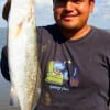 Eliseo Rojas of Humble TX caught this nice trout on a finger mullet
