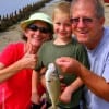 Grandparents Carol and William Gartrech of Glen Rose TX praise 4 yr old Conner's Bull Croaker catch caught on shrimp