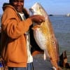 James Sylvestor of Newton TX fished shrimp to catch this HUGE 34 inch Bull red
