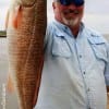 John Nelson of Conroe TX nabbed this 27inch slot red while fishing a finger mullet