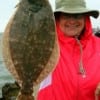 Linny Gerganus of Tyler TX nabbed this nice flounder while fishing a finger mullet
