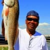 Marcel Irving of Houston took this nice 25 inch slot red on shrimp