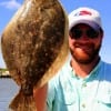 San Antonio angler Shane Senft of the MONS Group landed this nice flatfish while fishing a finger mullet