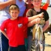 The Wallace Family of Houston caught this nice stringer of croaker, flounder, and sheepshead while fishing shrimp