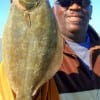 US Army Nam Vet Hubert Johnson of Houston took this nice flounder on a mud minnow