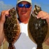 Wade-angler Ricky Tribble of Winnie TX massaged Rollover Bay with Berkley Gulp to catch his limit PLUS 30 other flounder he released