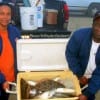 Bennie and Dessie McWashington of Conroe TX night-fished with Berkley Gulp to fill their cooler with Specks, Flounder, and Sandies