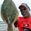 Brian Davis of Humble TX landed this nice flounder while fishing live shrimp
