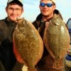 Brother anglers Blake and Chase Richards teamed up to catch these nice flounder on a Chicken Boy and Berkley Gulp