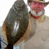 Capt Jack of Gilchrist worked a Berkley Gulp for this nice flounder