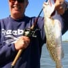 Carl Panniero of Houston fished a finger mullet for this nice speckled trout