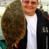 Claudia DeYoung of Winnie TX nabbed this nice flounder on a finger mullet