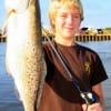 Cody Campbell of Baytown TX wrastled up this AWESOME 26 inch-7 lb speckled trout while fishing live shrimp