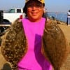Emeralda Broussard of Beaumont caught her Nov-Limit of flounder on Crappie Candy
