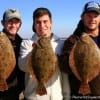 Fishin Buds Blake Richardson along with Chase and Taylor Tucker of Spring TX nabbed these nice flounder on soft plastics