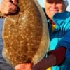 Gurtrude Strikes Again with this nice 19 inch flounder the Friendswood TX angler caught on a finger mullet