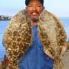HAPPY 54th B-DAY to Houston angler Karl Dever holding his Nov-Limit of flounder he took on finger mullet